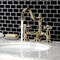 Kingston Brass KS3912AX Restoration Bathroom Bridge Faucet, Polished Brass KS3912AX - alternate 4